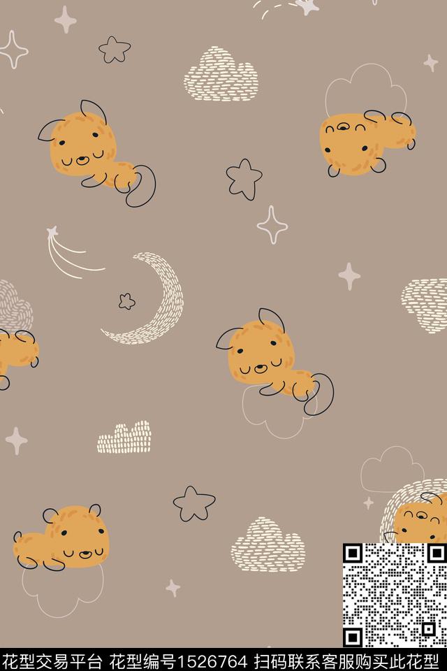 动物童装卡通传统印花花型下载（图片编号: 1526764） - 瓦栏（Walan）