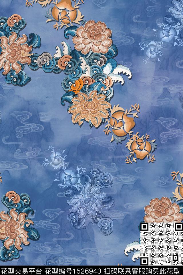 印花花型下载（图片编号: 1526943） - 瓦栏（Walan）