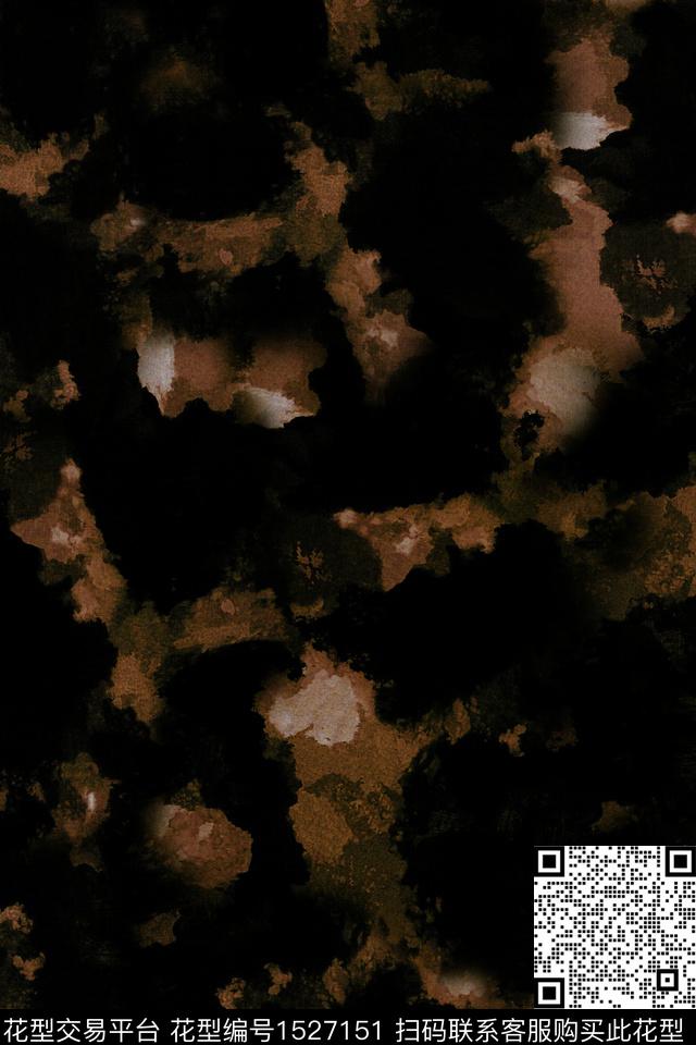 水彩抽象纹理数码印花花型下载（图片编号: 1527151） - 瓦栏（Walan）