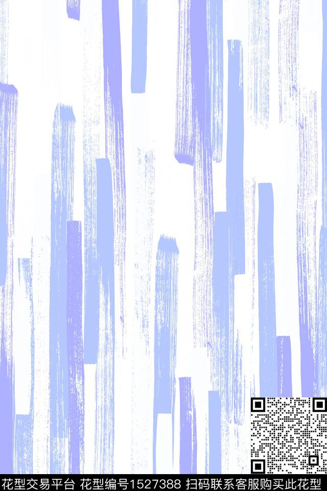 水彩女装线条数码印花花型下载（图片编号: 1527388） - 瓦栏（Walan）
