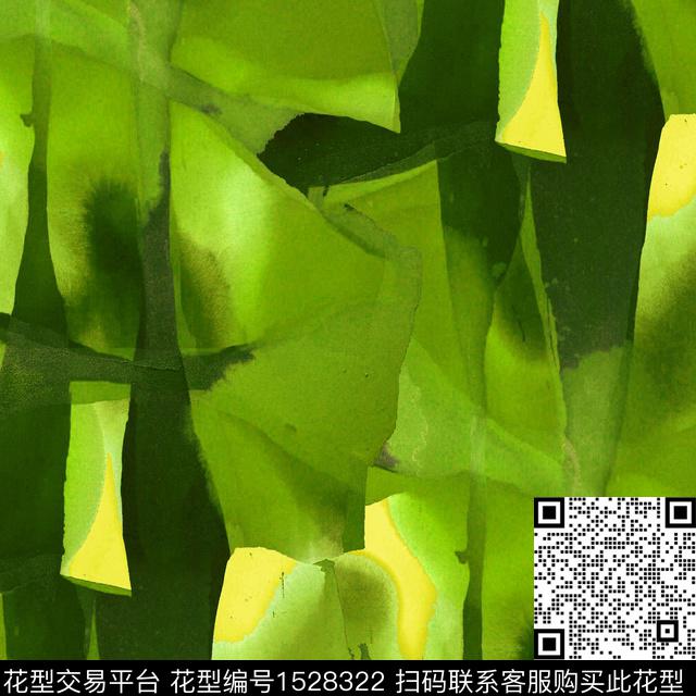 水彩抽象男装扎染花型数码印花花型下载（图片编号: 1528322） - 瓦栏（Walan）
