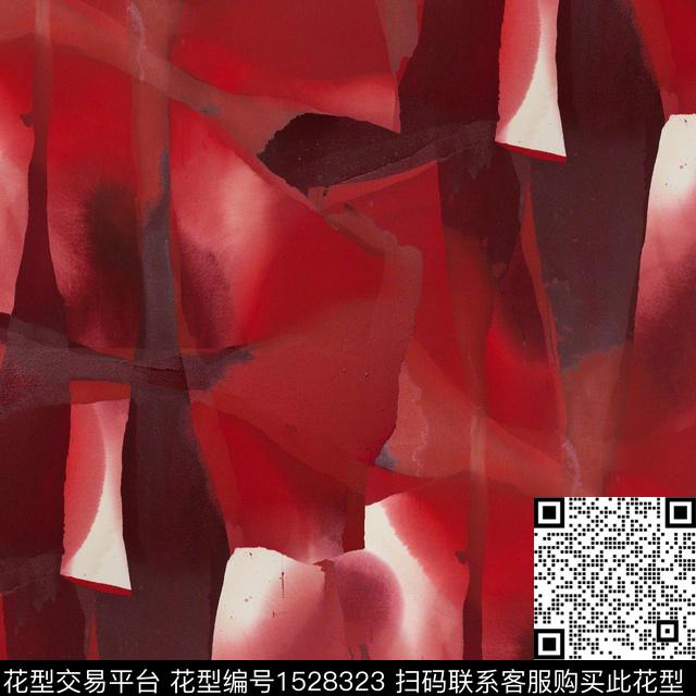 水彩抽象男装肌理数码印花花型下载（图片编号: 1528323） - 瓦栏（Walan）