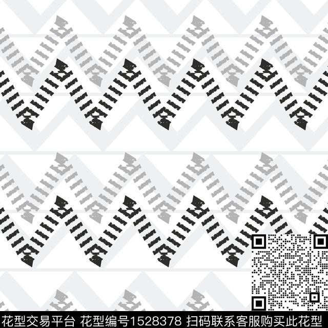 ZJY20230217.jpg - 1528378 - 床品 条纹 几何 - 传统印花花型 － 床品花型设计 － 瓦栏