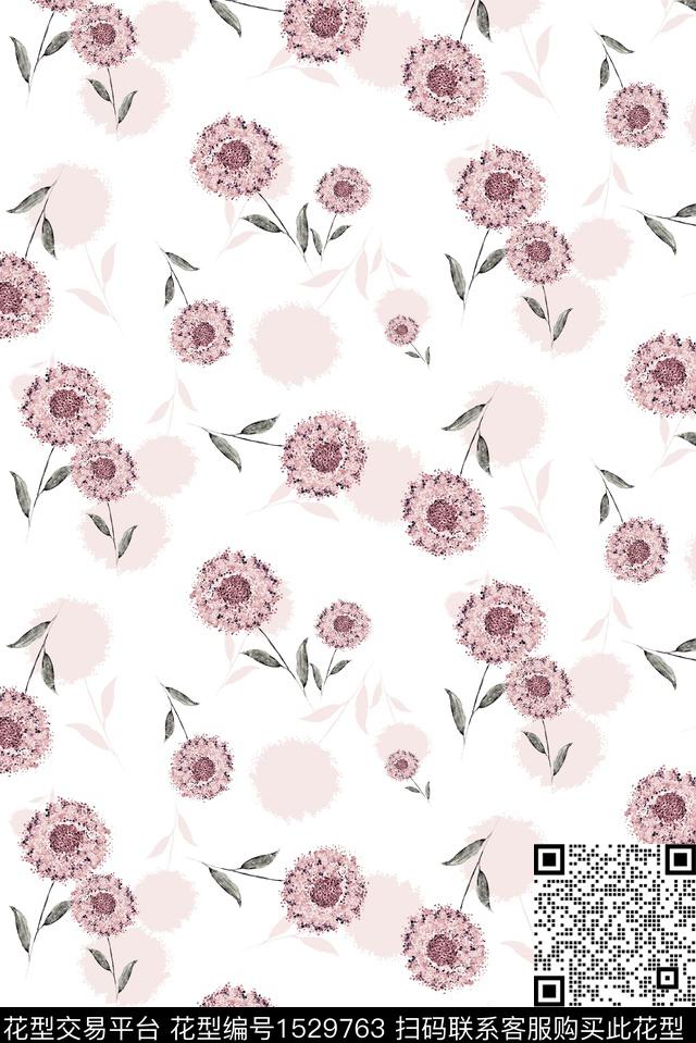 女装花卉小碎花数码印花花型下载（图片编号: 1529763） - 瓦栏（Walan）