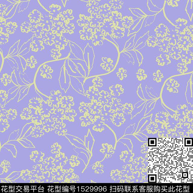 23-3-1-1.jpg - 1529996 - 女装 线条花 花卉 - 数码印花花型 － 女装花型设计 － 瓦栏