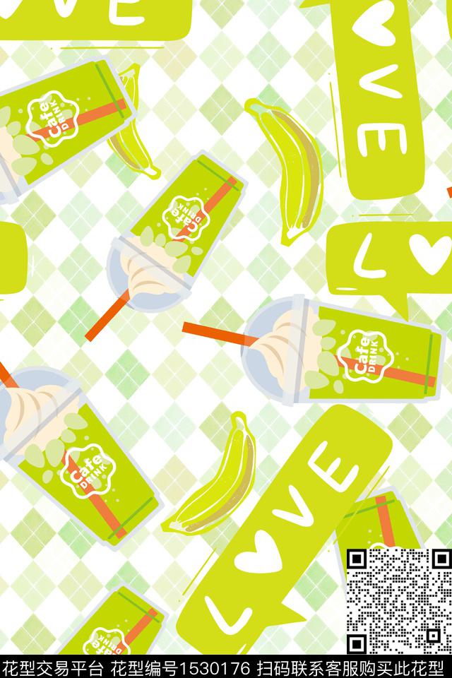 小清新卡通童装数码印花花型下载（图片编号: 1530176） - 瓦栏（Walan）