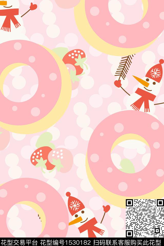 小清新卡通童装数码印花花型下载（图片编号: 1530182） - 瓦栏（Walan）