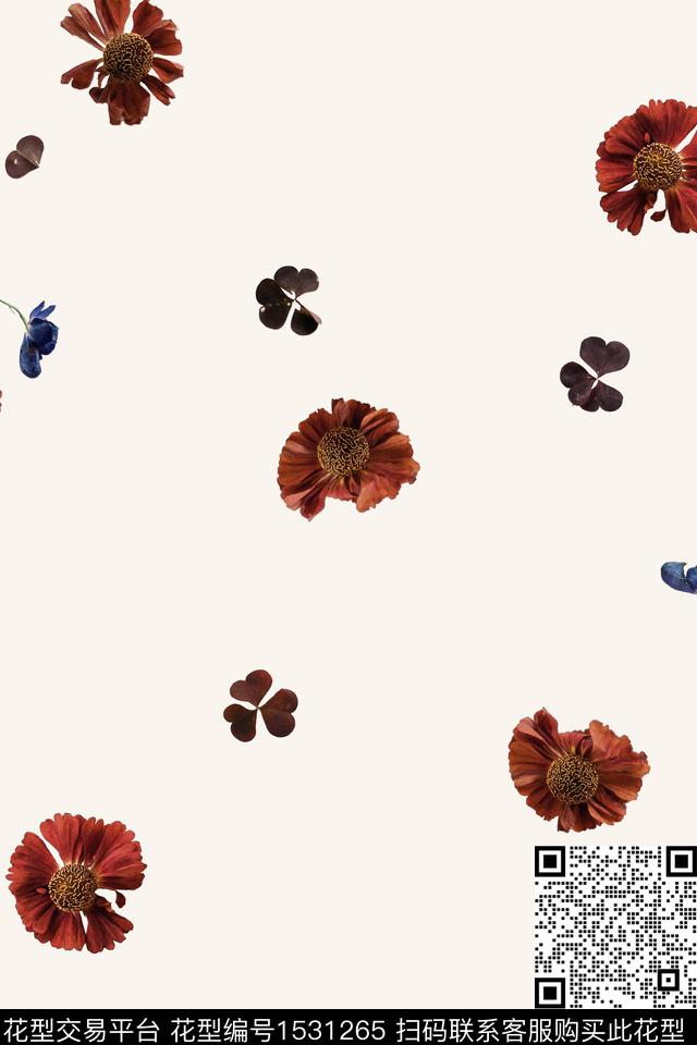 女装花卉小碎花数码印花花型下载（图片编号: 1531265） - 瓦栏（Walan）