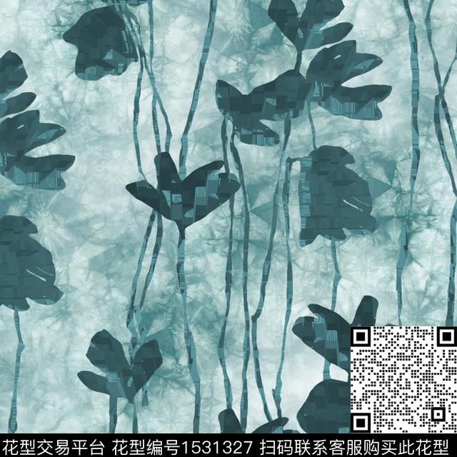 女装格子花卉数码印花花型下载（图片编号: 1531327） - 瓦栏（Walan）