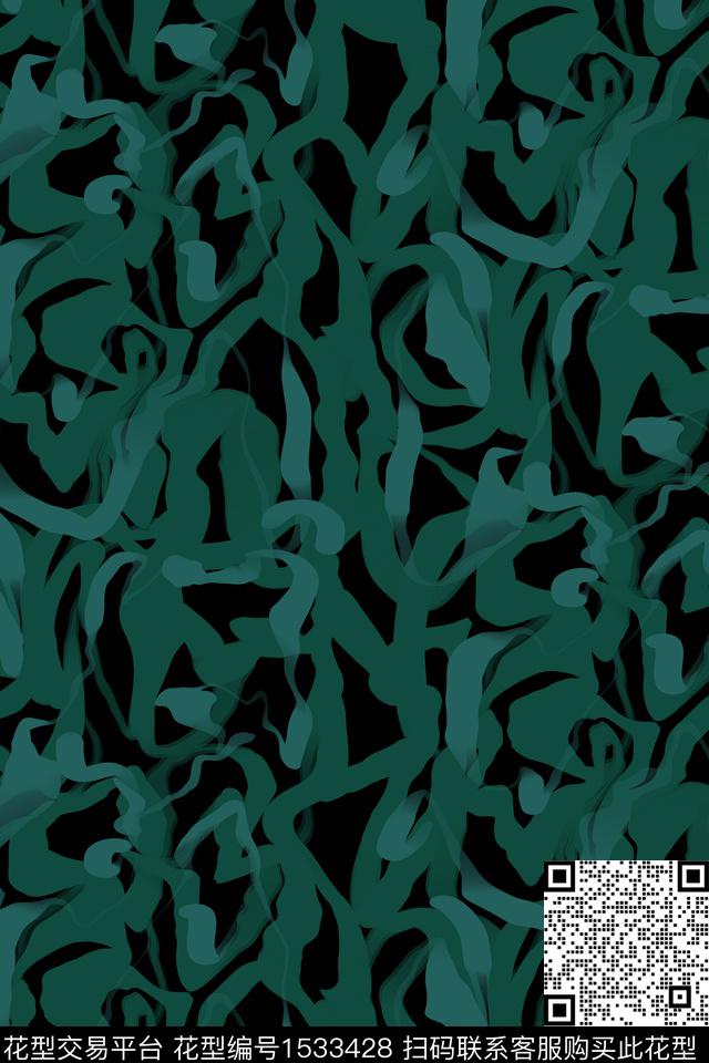 简约淑女复古数码印花花型下载（图片编号: 1533428） - 瓦栏（Walan）