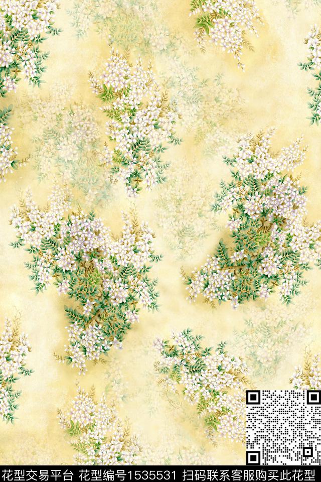 碎花女装春夏花型数码印花花型下载（图片编号: 1535531） - 瓦栏（Walan）