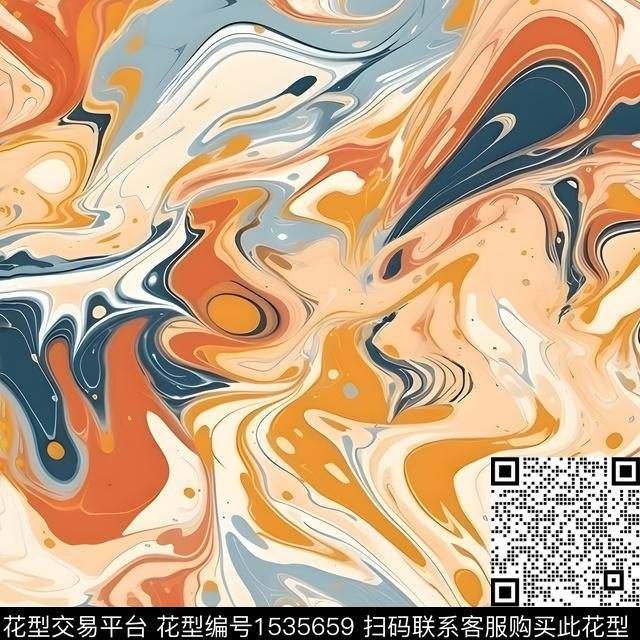 抽象肌理童装数码印花花型下载（图片编号: 1535659） - 瓦栏（Walan）