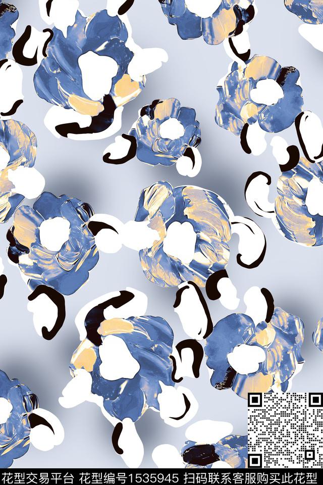 04113.jpg - 1535945 - 真丝 抽象 大牌风 - 数码印花花型 － 女装花型设计 － 瓦栏