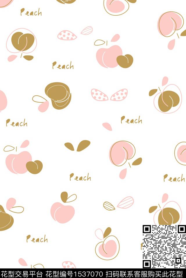 矢量小清新休闲数码印花花型下载（图片编号: 1537070） - 瓦栏（Walan）