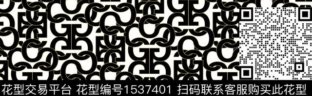 C23050702-2.jpg - 1537401 - 大牌风 字母 线条 - 数码印花花型 － 女装花型设计 － 瓦栏