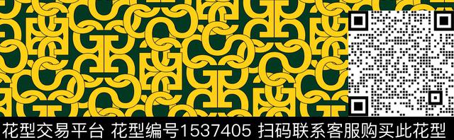C23050702-6.jpg - 1537405 - 大牌风 字母 线条 - 数码印花花型 － 女装花型设计 － 瓦栏