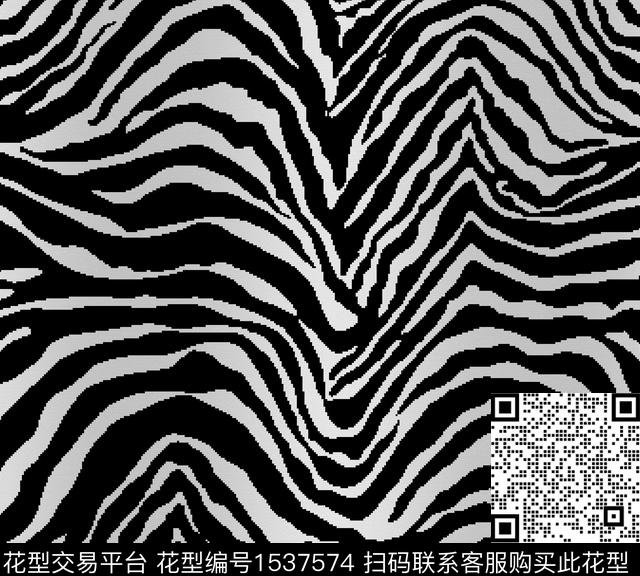 抽象线条画数码印花花型下载（图片编号: 1537574） - 瓦栏（Walan）