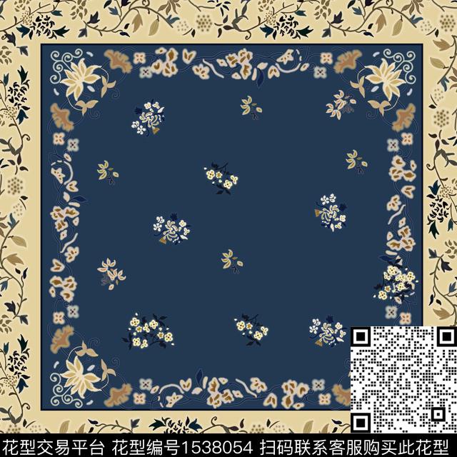 国画花卉古典纹样数码印花花型下载（图片编号: 1538054） - 瓦栏（Walan）