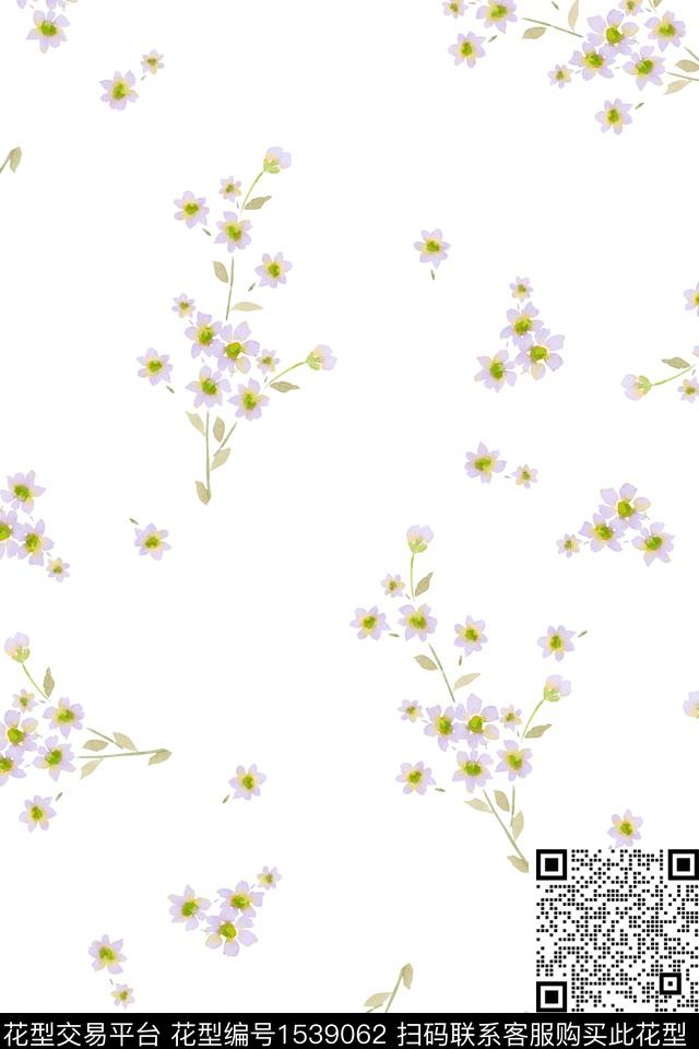 Z14057.jpg - 1539062 - 花卉 女装 春夏花型 - 数码印花花型 － 女装花型设计 － 瓦栏