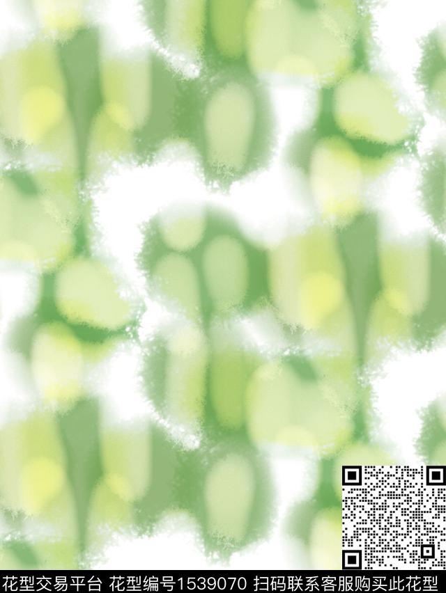 肌理y.jpg - 1539070 - 肌理 小清新 扎染花型 - 数码印花花型 － 女装花型设计 － 瓦栏