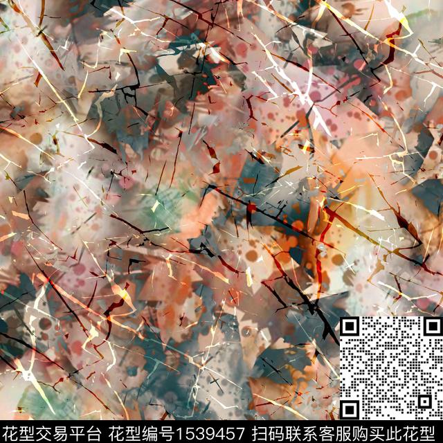 w68 jpg.jpg - 1539457 - 抽象 肌理 abstract - 数码印花花型 － 女装花型设计 － 瓦栏