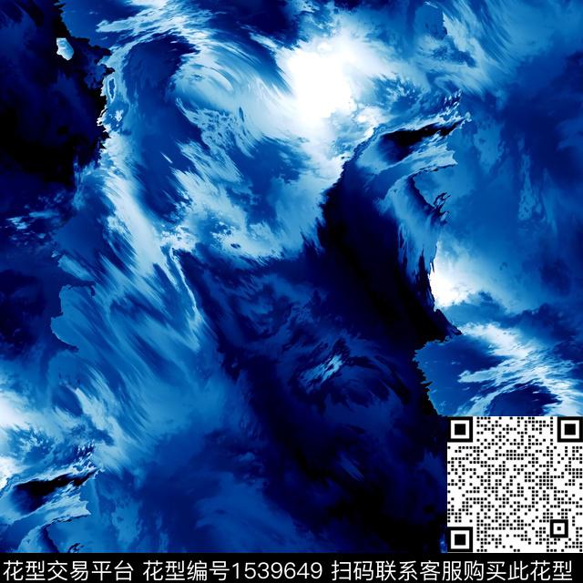 乌云抽象男装满版花数码印花花型下载（图片编号: 1539649） - 瓦栏（Walan）