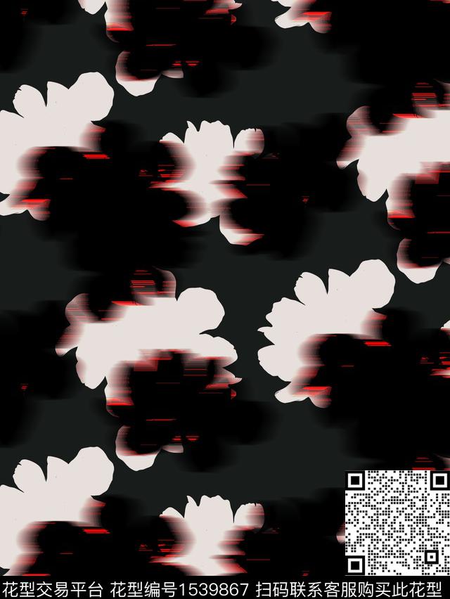 剪影529·1.jpg - 1539867 - 抽象 秋冬花型 连衣裙 - 数码印花花型 － 女装花型设计 － 瓦栏