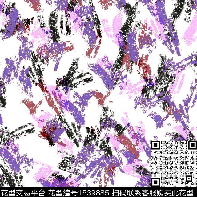 大衣肌理抽象数码印花花型下载（图片编号: 1539885） - 瓦栏（Walan）