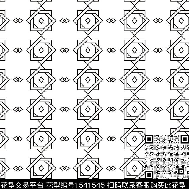 女装复古几何传统印花花型下载（图片编号: 1541545） - 瓦栏（Walan）