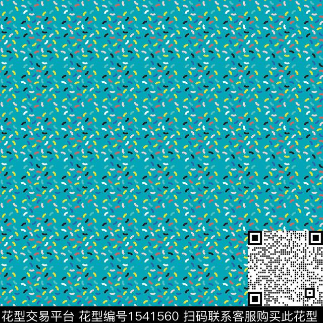 几何休闲1/4圆环数码印花花型下载（图片编号: 1541560） - 瓦栏（Walan）