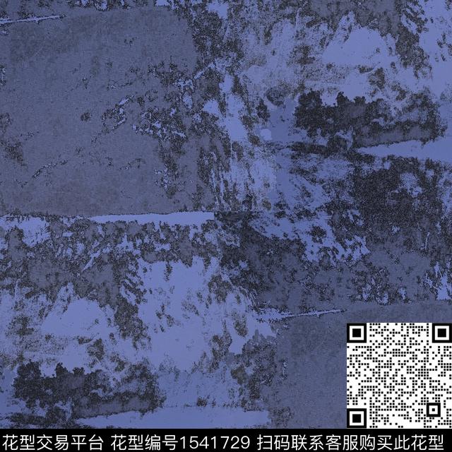 肌理克莱因蓝2024数码印花花型下载（图片编号: 1541729） - 瓦栏（Walan）