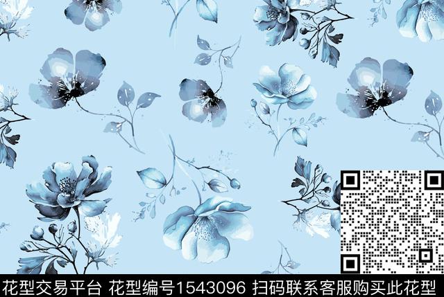 9953.jpg - 1543096 - 花卉 满版散花 女装 - 数码印花花型 － 女装花型设计 － 瓦栏