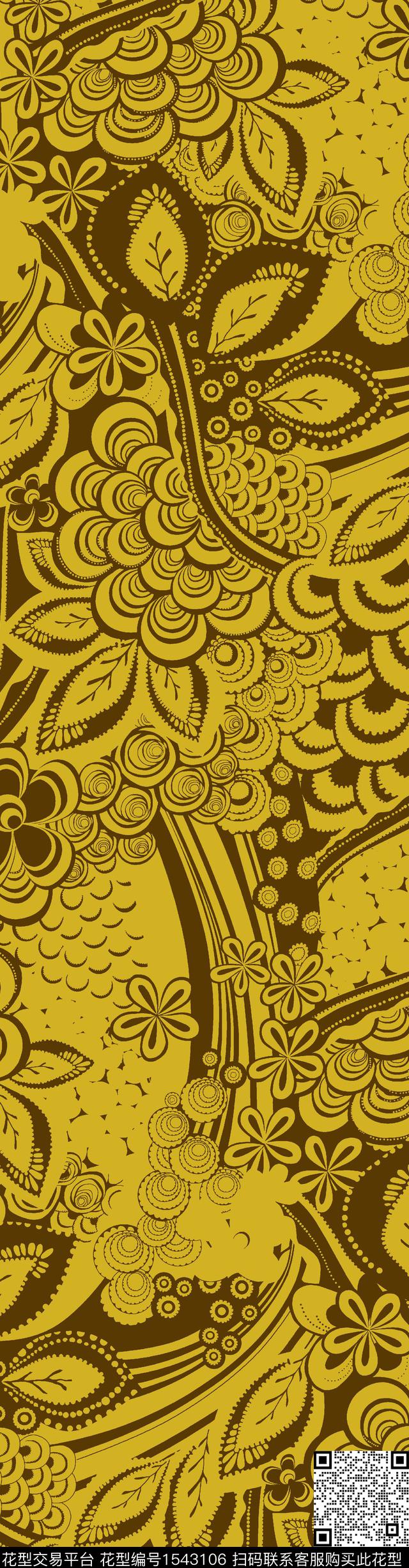114.jpg - 1543106 - 民族风 叶子 女装 - 数码印花花型 － 女装花型设计 － 瓦栏