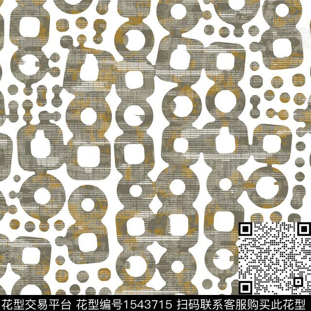 几何波点线条传统印花花型下载（图片编号: 1543715） - 瓦栏（Walan）