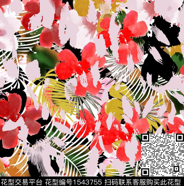 2022050202.jpg - 1543755 - 花卉 迷彩 抽象 - 数码印花花型 － 女装花型设计 － 瓦栏