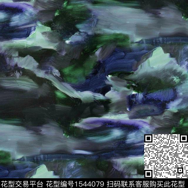 R2307019A.jpg - 1544079 - 抽象 手绘迷彩 艺术格纹 - 数码印花花型 － 男装花型设计 － 瓦栏