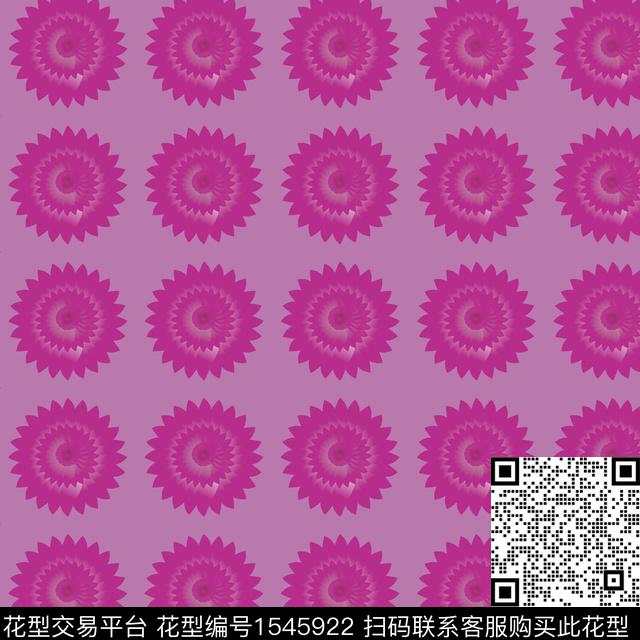 女装渐变花纹数码印花花型下载（图片编号: 1545922） - 瓦栏（Walan）