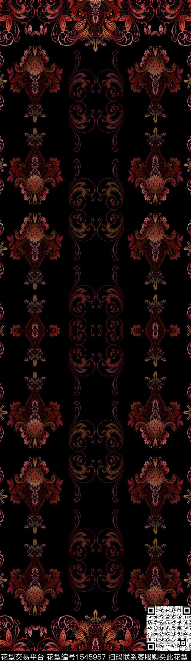 177.jpg - 1545957 - 民族风 花纹 条纹 - 数码印花花型 － 女装花型设计 － 瓦栏