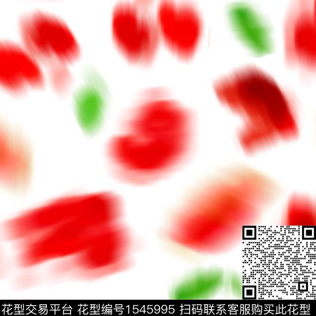 女装模糊抽象数码印花花型下载（图片编号: 1545995） - 瓦栏（Walan）