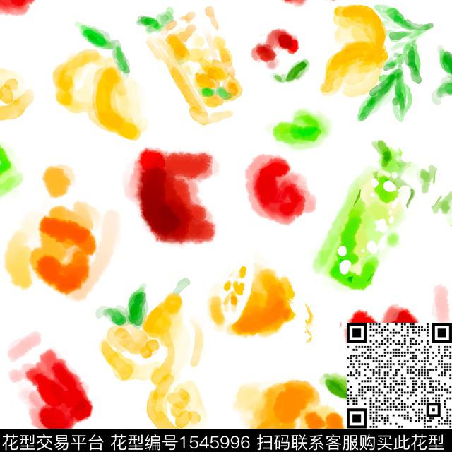 水果女装饮料数码印花花型下载（图片编号: 1545996） - 瓦栏（Walan）