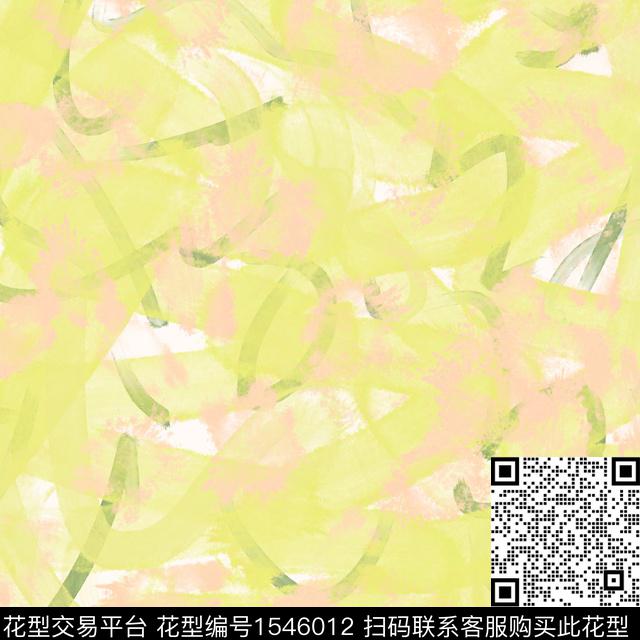 肌理连衣裙水彩数码印花花型下载（图片编号: 1546012） - 瓦栏（Walan）