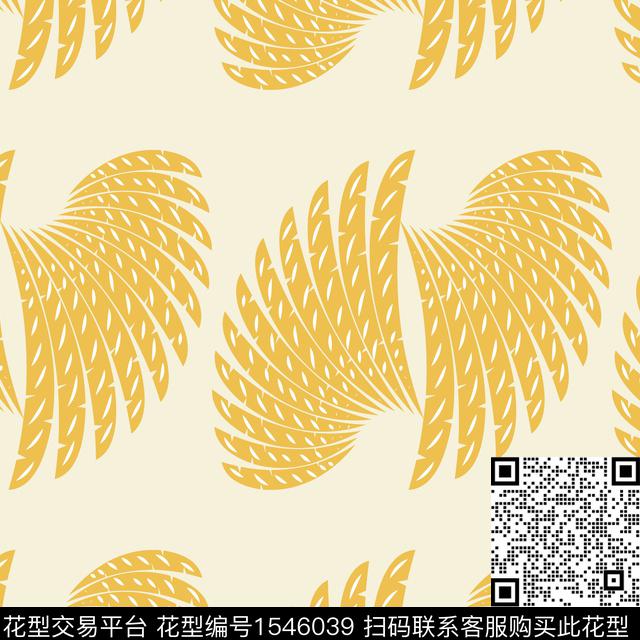 羽毛翅膀女装传统印花花型下载（图片编号: 1546039） - 瓦栏（Walan）