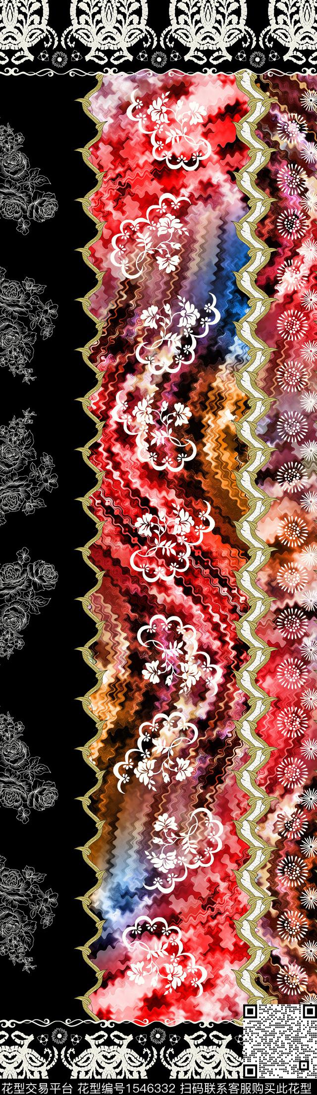 235.jpg - 1546332 - 民族风 定位 花卉 - 数码印花花型 － 女装花型设计 － 瓦栏