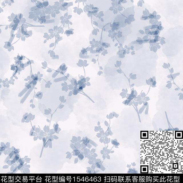 小碎花花卉连衣裙数码印花花型下载（图片编号: 1546463） - 瓦栏（Walan）