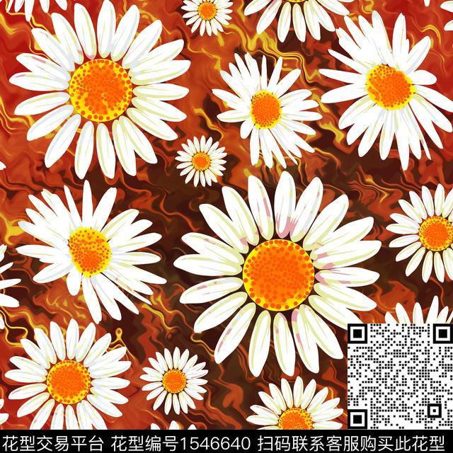 CSMYSJ0172.jpg - 1546640 - 菊花 底纹 肌理 - 数码印花花型 － 女装花型设计 － 瓦栏