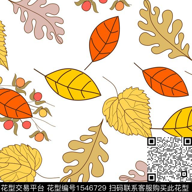 女装绿植树叶水果传统印花花型下载（图片编号: 1546729） - 瓦栏（Walan）