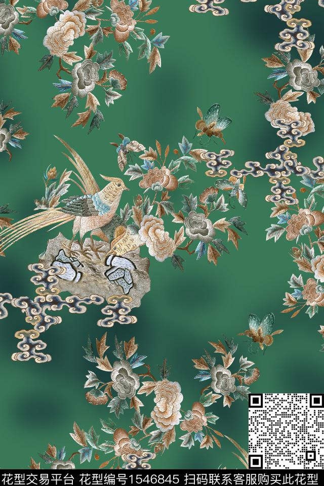 印花花型下载（图片编号: 1546845） - 瓦栏（Walan）