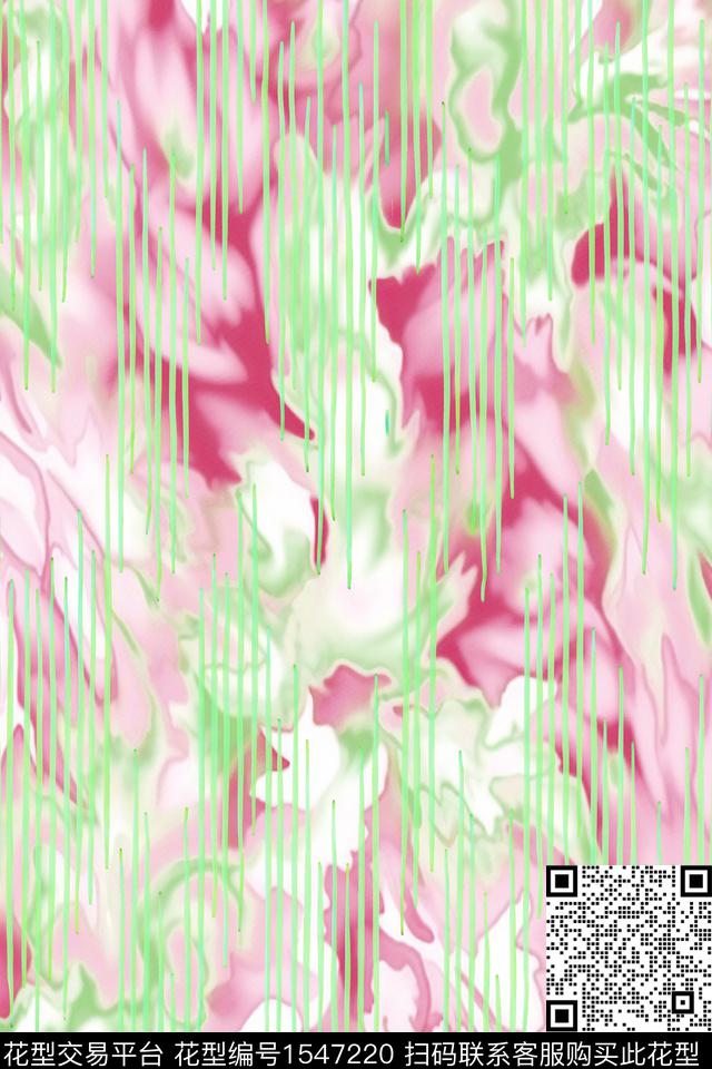 抽象水彩数码印花花型下载（图片编号: 1547220） - 瓦栏（Walan）