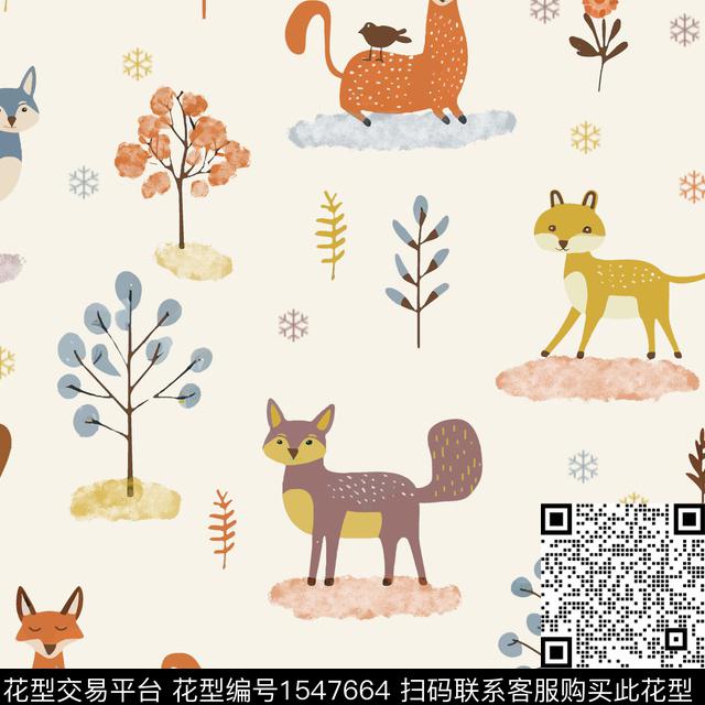 ZZ377 pat.jpg - 1547664 - 动物 趣味 卡通 - 数码印花花型 － 童装花型设计 － 瓦栏