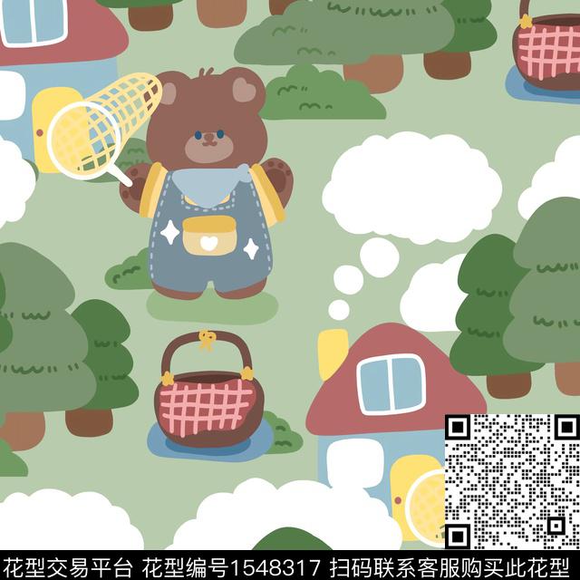 R2307079.jpg - 1548317 - 趣味 童装 小兔子 - 数码印花花型 － 童装花型设计 － 瓦栏